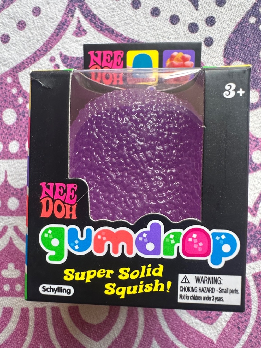 NeeDoh Gumdrop Super Solid Squish - Purple